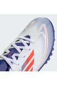 CHUTEIRA ADIDAS F50 CLUB TF SOCIETY INFANTIL - Branco/azul