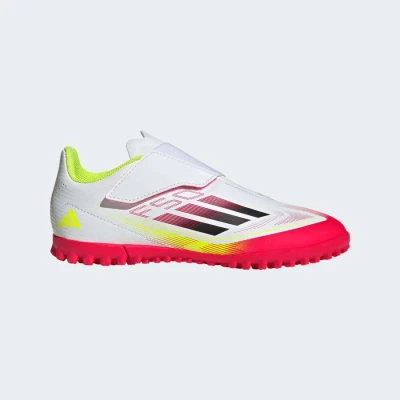 CHUTEIRA ADIDAS F50 CLUB VEL TF INFANTIL - Branco/vermelho