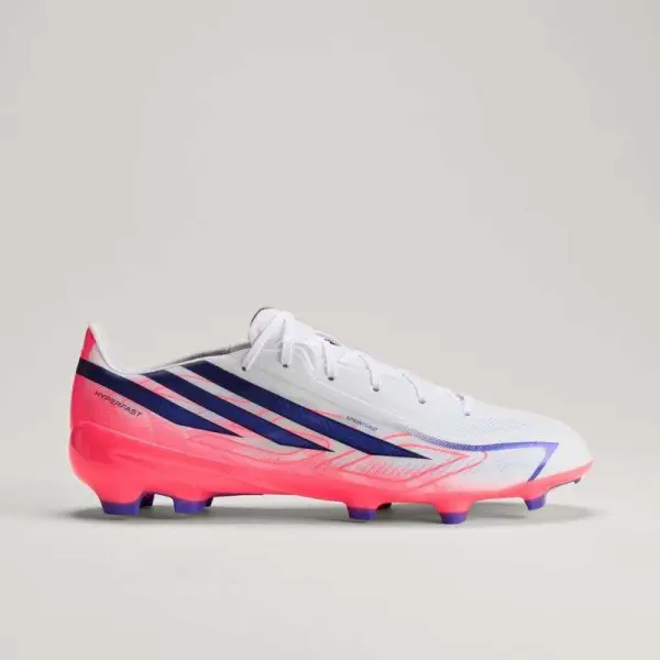 CHUTEIRA ADIDAS F50 HYPERFAST LEAGUE CAMPO - Branco/roxo