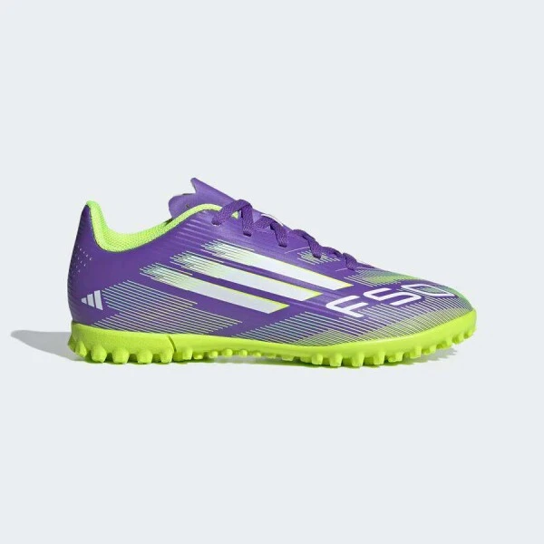 CHUTEIRA ADIDAS F50 LEAGUE SOCIETY INFANTIL - Roxo/verde