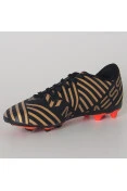 CHUTEIRA ADIDAS NEMEZIZ MESSI 17.4 FXG INFANTIL - Preto/dourado