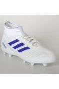 CHUTEIRA ADIDAS PREDATOR 19.3 FG - Branco/azul