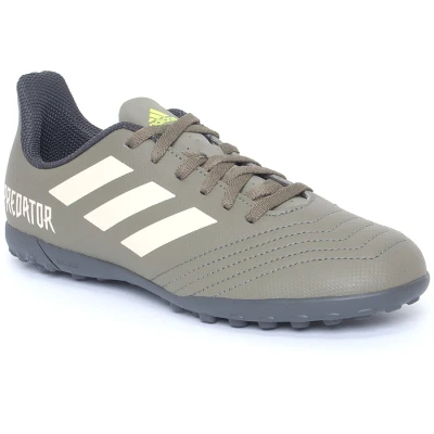 CHUTEIRA ADIDAS PREDATOR 19.4 TF INFANTIL - Verde/bege