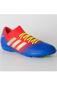 CHUTEIRA ADIDAS SOCIETY NEMEZIZ MESSI 18.3 TF INFANTIL - Vermelho/azul