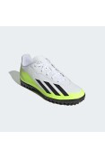 CHUTEIRA ADIDAS X CRAZYFAST.4 TF SOCIETY INFANTIL - Branco/verde