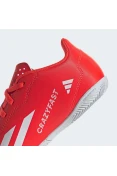 CHUTEIRA ADIDAS X CRAZYFAST CLUB FUTSAL INFANTIL - Laranja/branco