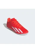 CHUTEIRA ADIDAS X CRAZYFAST CLUB FUTSAL INFANTIL - Laranja/branco