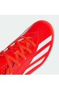 CHUTEIRA ADIDAS X CRAZYFAST CLUB SOCIETY INFANTIL - Laranja/branco