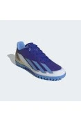 CHUTEIRA ADIDAS X CRAZYFAST CLUB TF SOCIETY MESSI - Azul/dourado