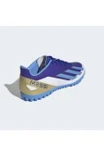 CHUTEIRA ADIDAS X CRAZYFAST CLUB TF SOCIETY MESSI - Azul/dourado