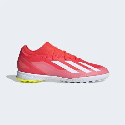 CHUTEIRA ADIDAS X CRAZYFAST LEAGUE TF SOCIETY - Laranja/branco