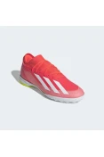 CHUTEIRA ADIDAS X CRAZYFAST LEAGUE TF SOCIETY - Laranja/branco