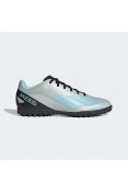 CHUTEIRA ADIDAS X CRAZYFAST MESSI.4 TF SOCIETY - Cinza/azul