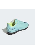 CHUTEIRA ADIDAS X SPEEDPORTAL.4 TF JR SOCIETY INFANTIL - Azul celeste/verde