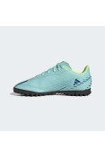 CHUTEIRA ADIDAS X SPEEDPORTAL.4 TF JR SOCIETY INFANTIL - Azul celeste/verde