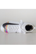 CHUTEIRA BOTINHA NIKE MERCURIAL SUPERFLY VI CLUB CR7 CAMPO INFANTIL - Branco/preto