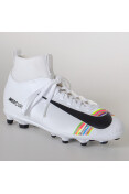 CHUTEIRA BOTINHA NIKE MERCURIAL SUPERFLY VI CLUB CR7 CAMPO INFANTIL - Branco/preto