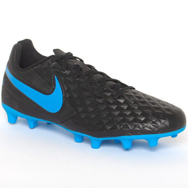 CHUTEIRA CAMPO NIKE TIEMPO LEGEND 8 CLUB FG/MG MASCULINO - Preto/azul