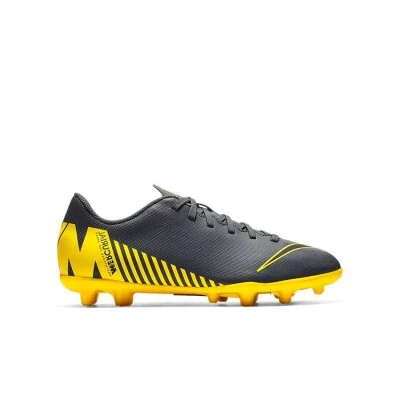CHUTEIRA CAMPO NIKE VAPOR 12 CLUB (GS) FG INFANTIL - Chumbo/amarelo