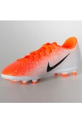 CHUTEIRA CAMPO NIKE VAPOR 12 CLUB (GS) FG INFANTIL - Laranja/branco CHUTEIRA CAMPO NIKE VAPOR 12 CLUB (GS) FG INFANTIL - Laranja/branco