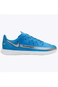 CHUTEIRA DE FUTSAL NIKE PHANTOM GT CLUB INFANTIL - Azul/prata