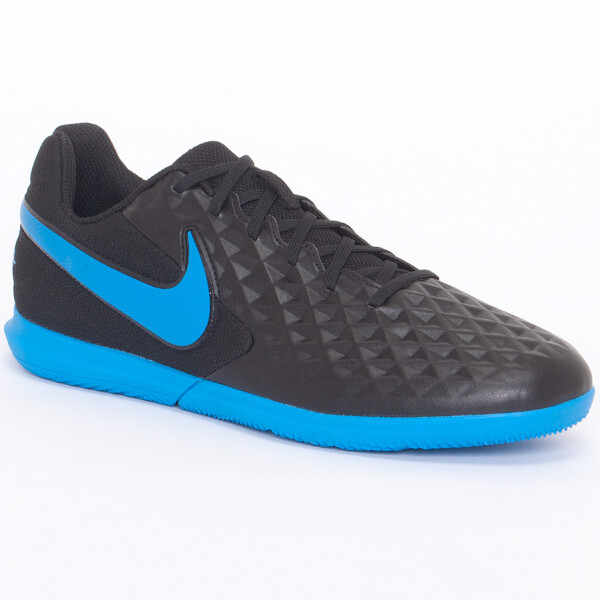 CHUTEIRA DE FUTSAL NIKE TIEMPO LEGEND 8 CLUB IC - Preto/azul