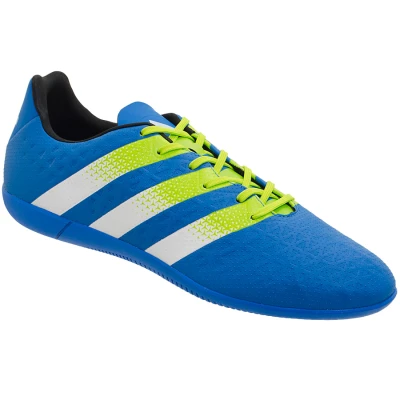 CHUTEIRA FUTSAL ADIDAS ACE 16.3 IN - Azul/verde