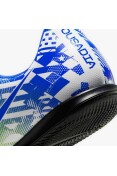 CHUTEIRA FUTSAL NIKE JR MERCURIAL VAPOR 13 CLUB NEYMAR JR IC - Branco/azul