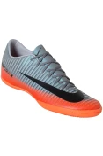 CHUTEIRA FUTSAL NIKE MERCURIALX VICTORY VI CR7 IC - Grafite/laranja