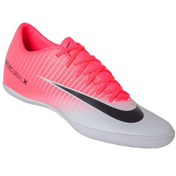 CHUTEIRA FUTSAL NIKE MERCURIALX VICTORY VI IC - Pink/branco