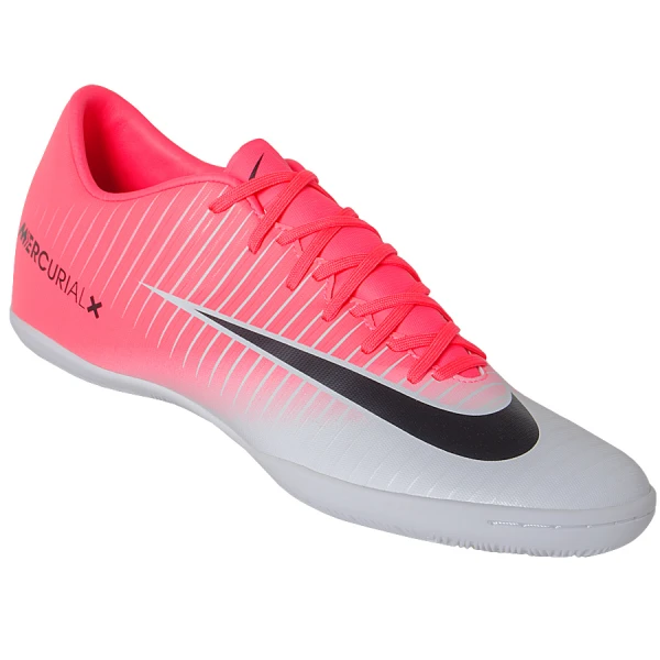 CHUTEIRA FUTSAL NIKE MERCURIALX VICTORY VI IC - Pink/branco CHUTEIRA FUTSAL NIKE MERCURIALX VICTORY VI IC - Pink/branco