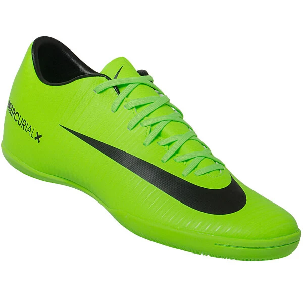 CHUTEIRA FUTSAL NIKE MERCURIALX VICTORY VI IC - Verde/preto