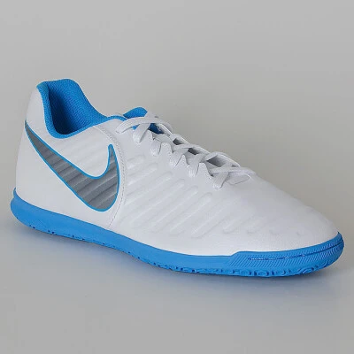 CHUTEIRA FUTSAL NIKE TIEMPO LEGENDX 7 CLUB IC - Branco/azul