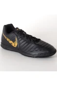 CHUTEIRA FUTSAL NIKE TIEMPO LEGENDX 7 CLUB IC - Preto/dourado