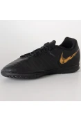 CHUTEIRA FUTSAL NIKE TIEMPO LEGENDX 7 CLUB IC - Preto/dourado