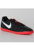 CHUTEIRA FUTSAL NIKE TIEMPO LEGENDX 7 CLUB IC - Preto/vermelho