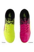 CHUTEIRA FUTSAL PUMA EVOPOWER 4.3 TRICKS IT MASCULINA - Pink/amarelo