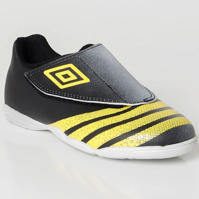 CHUTEIRA FUTSAL UMBRO INDOOR DUAL INFANTIL - Preto/amarelo
