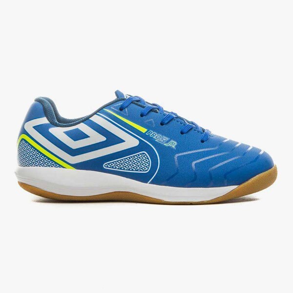 CHUTEIRA FUTSAL UMBRO PRO 5 JR INFANTIL - Azul/branco