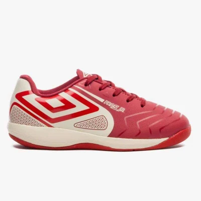 CHUTEIRA FUTSAL UMBRO PRO 5 JR INFANTIL - Bordo/bege
