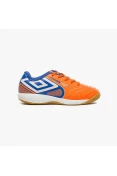 CHUTEIRA FUTSAL UMBRO PRO 5 JR INFANTIL - Laranja/azul