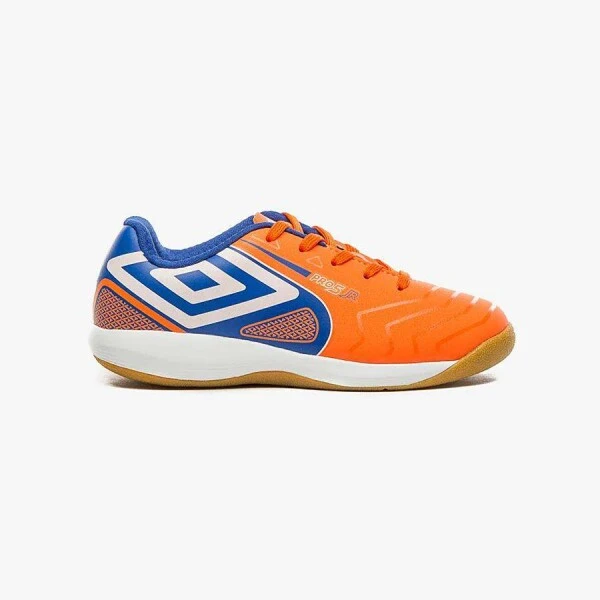 CHUTEIRA FUTSAL UMBRO PRO 5 JR INFANTIL - Laranja/azul
