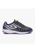 CHUTEIRA FUTSAL UMBRO PRO 5 JR INFANTIL - Preto/roxo