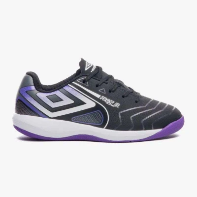 CHUTEIRA FUTSAL UMBRO PRO 5 JR INFANTIL - Preto/roxo