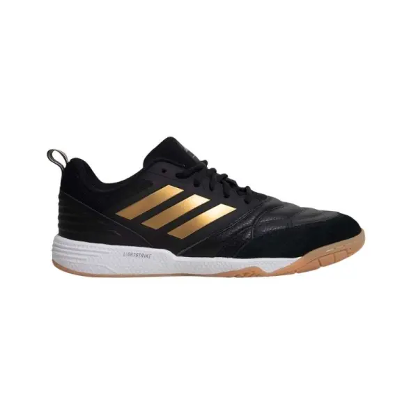 CHUTEIRA FUTSAL UMBRO QUADRA LACE ORIGINAL AMORTECEDOR EVA - Preto/dourado