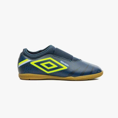 CHUTEIRA FUTSAL UMBRO SENSE INFANTIL - Marinho/verde