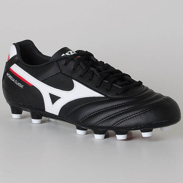 CHUTEIRA MIZUNO CAMPO MORELIA CLASSIC MD - Preto/branco