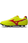 CHUTEIRA MIZUNO CLASSIC MD CAMPO MASCULINA - Amarelo/vermelho