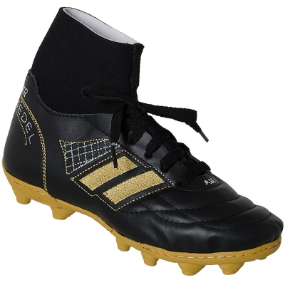 CHUTEIRA NEDEL CAMPO MODELO 13 BOTINHA - Preto/dourado