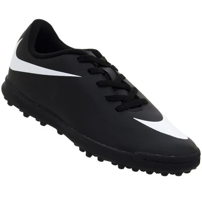 CHUTEIRA NIKE BRAVATA TF INFANTIL - Preto/branco